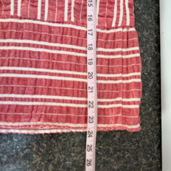 Anthropologie ETT:TWA Robin Striped Cropped Jumpsuit In Red 23674 - Picture 12 of 13